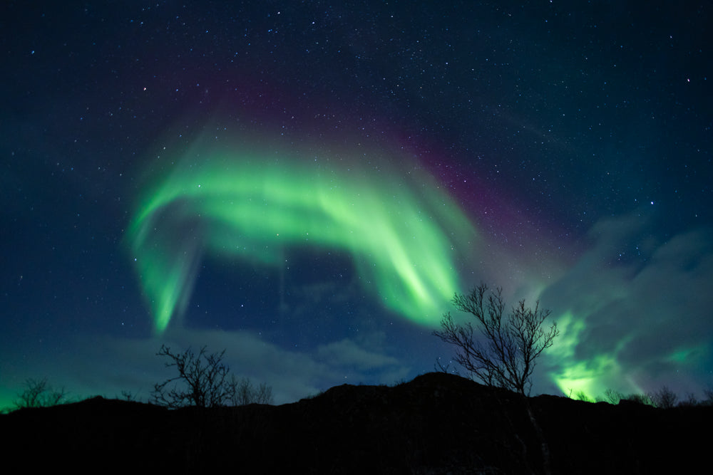 Northern Lights - Half Dome -  Fine Art Print